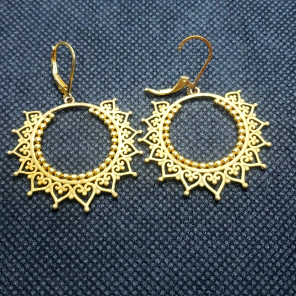 21k India style earrings